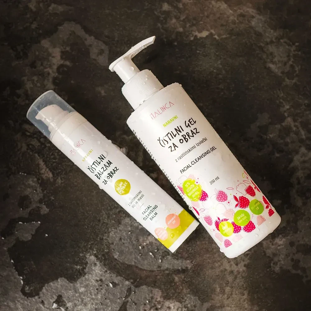 Dvofazno čiščenje obraza (čistilni balzam in gel)