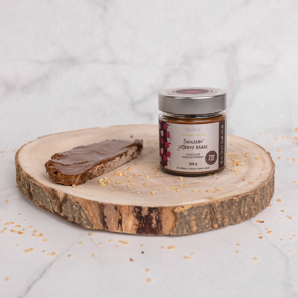 Čokoladno lešnikov namaz iz ekološke pridelave 200g