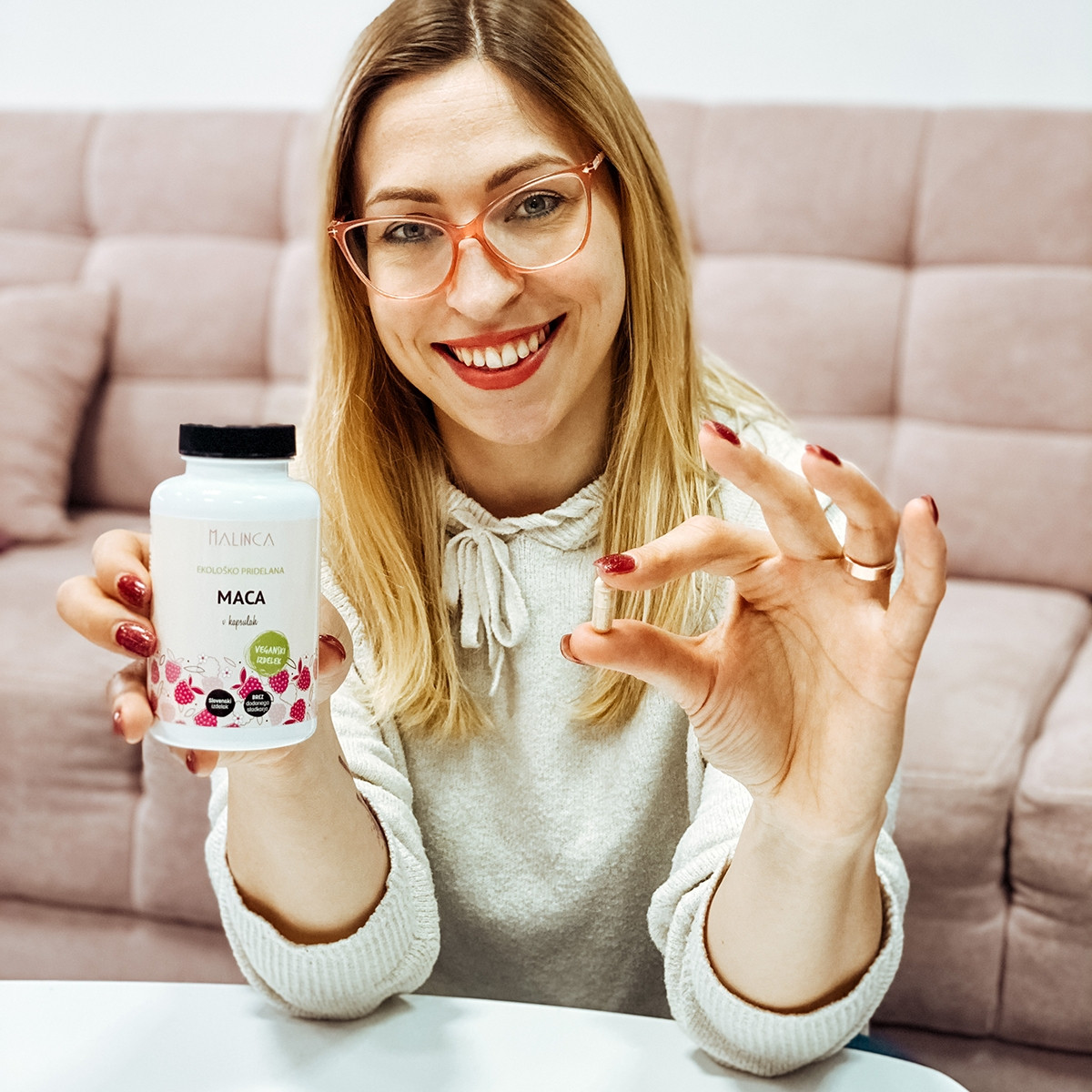 Maca v kapsulah iz ekološke pridelave