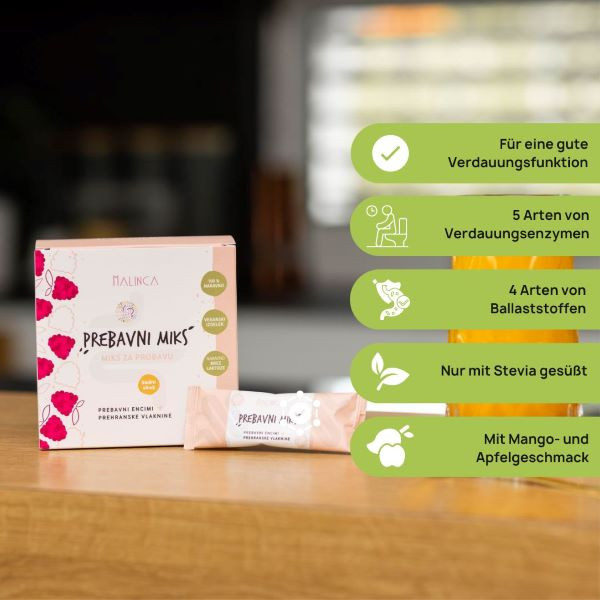 Prebavni miks lastnosti DE